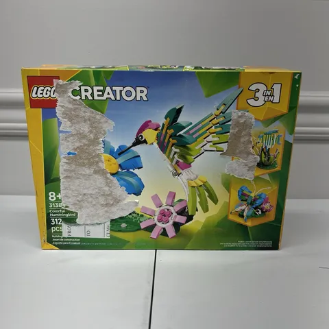 LEGO Creator 3 in 1 31384 Colorful Hummingbird NEW Sealed Damaged Box