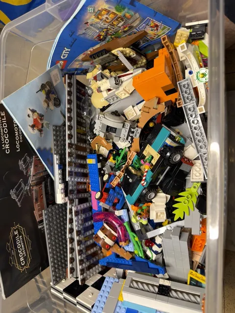 Lego Bulk Lot 15 LBS mixed Bricks 10277 Locomotive 21360 Willy Wonka No Mini Fig