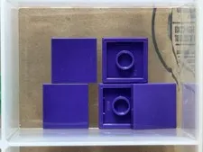 LEGO Parts - Dark Purple Tile 2 x 2 - No 3068 - QTY 5