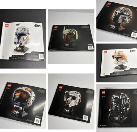 Lego Star Wars Helmet Instruction manuals -YOU PICK