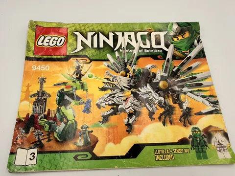 Ninjago Lego 9450 Manual Instructions Booklet - No Blocks Included