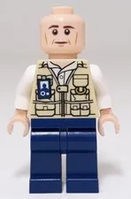 Lego Jurassic World Vet Minifigure jw016 No Hat