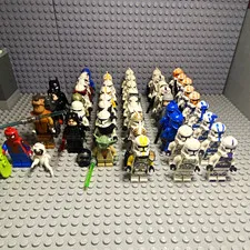LEGO Star Wars Minifigure 46 Lot Clone Trooper, Marvel, DC, And Ninjago
