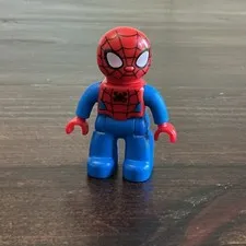 LEGO Duplo Spider-Man Minifigure Red Blue Marvel Super Heroes Figure 2 Inch