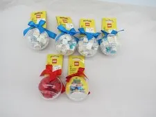 LEGO 853815 Christmas Holiday Ornament Collection, Lot of 6 New Sealed Retired