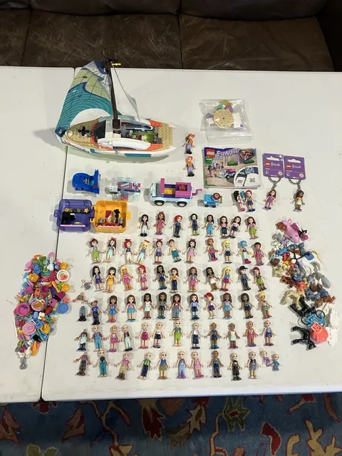 Lego Friends Minifigures huge  Lot 60  Mixed Assorted Animals Sailboat More