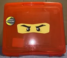 Lego Red Ninjago Project Case- Approximately 13”x12”x4”-499136