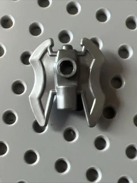 LEGO 11096 Legends of Chima Weapon Axe Head Double Hollow Studs Flat Silver