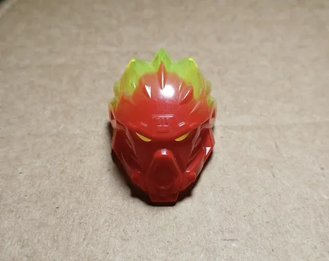 LEGO Bionicle Mask of Fire (Unity) Marbled Trans-Neon Green 24148pb03