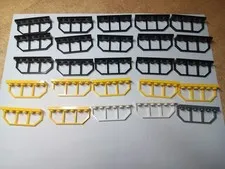 LEGO BULK LOT OF 25 MODIFIED PLATES 1X6 TRAIN WAGON END #6583 MIXED COLORS