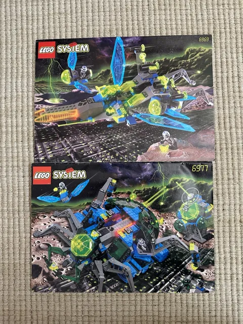 Vintage Lego System Instruction Manuals Space 6969 And 6977 Lot Of 2