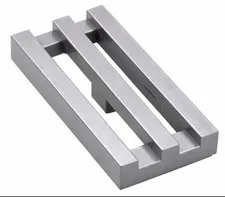 LEGO 10 Pieces Grid Tiles Silver (Flat Silver) 1x2 Grid Tile 2412b New