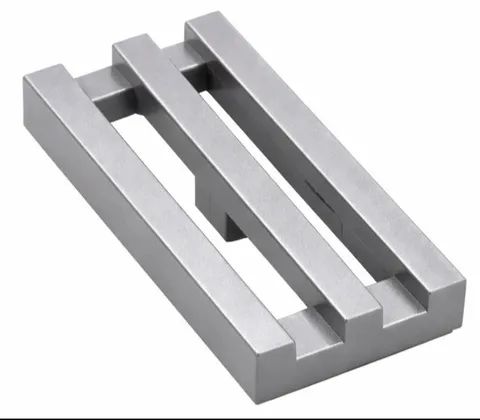 LEGO 10 Pieces Grid Tiles Silver (Flat Silver) 1x2 Grid Tile 2412b New