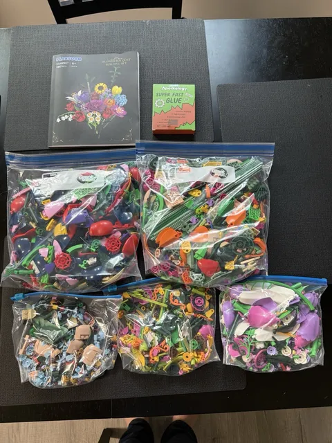 Lego, Platoon & Sitodier Flower Kits - 2650 Pieces