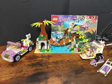LEGO Friends 41036 Jungle Bridge Rescue 365pc Complete Set w/ Manuals No Box