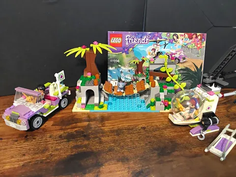 LEGO Friends 41036 Jungle Bridge Rescue 365pc Complete Set w/ Manuals No Box