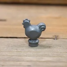 LEGO 95342 Silver Chicken Narrow Base Animal Minifigure Qty 1