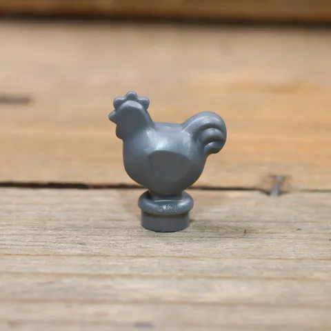 LEGO 95342 Silver Chicken Narrow Base Animal Minifigure Qty 1