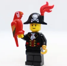 Captain , Bicorne 9349 Parrot Bird Pirates II LEGO® Minifigure Mini Figure