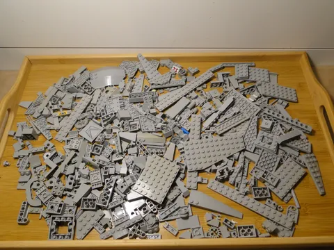 Lego Light Grey Gray Lite Mixed Parts Pieces Bricks Plates Lot