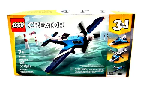 LEGO Creator 3 in 1 Aircraft Race Plane Building Toy with 3 Options Fighter Jet