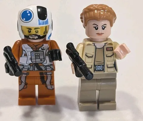 LEGO Starwars Minifigures, Temmin  Snap Wexley & Lieutenant Connix - (Set 75248)