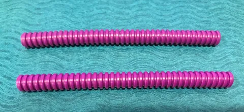 LEGO PART 78c12 FLEXIBLE RIBBED HOSE 7MM D 12L (3-5/8 IN) 2 PIECES (MAGENTA)