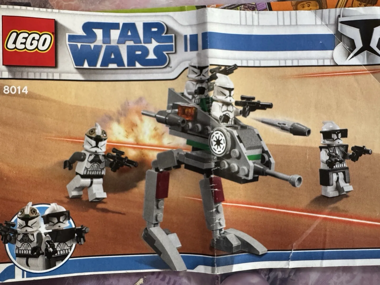 LEGO Star Wars 8014 Clone Walker Battle Pack Instruction Booklet Only