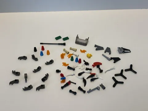 Lego Accessories And Small Parts Over  50 Pieces Cones Mechanical Arms Horns