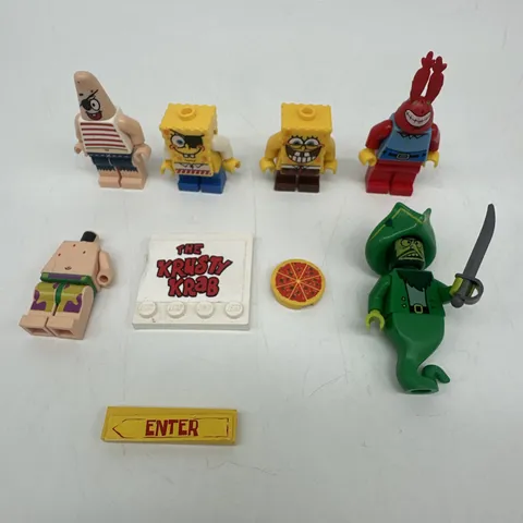 LEGO Minifigure Lot 2010s SpongeBob Square Pants Flying Dutchman Patrick Crabs