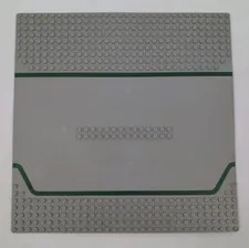 Vintage LEGO Base Plate Road Service Station Gray/Green 32 X 32  309p01 Set 6378