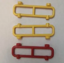 (3) LEGO Roll Bars Red/Yellow Mint