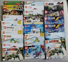 87 LEGO Instruction Manual Lot Star Wars SpongeBob Marvel Harry Potter Speed 
