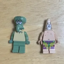 LEGO SpongeBob SquarePants Minifigures Squidward & Patrick Star Lot of 2