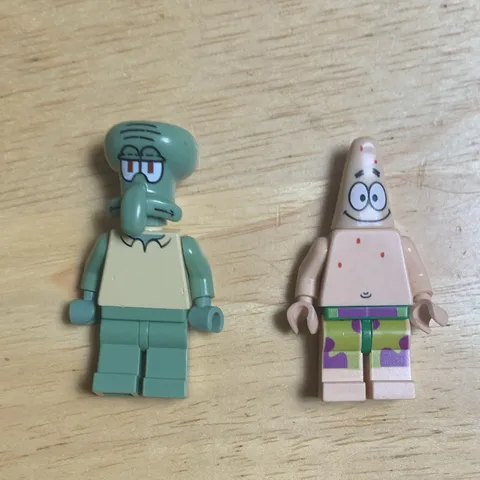 LEGO SpongeBob SquarePants Minifigures Squidward & Patrick Star Lot of 2