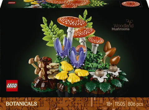 LEGO Botanicals Woodland Mushrooms 11505 Building Toy Set New Gift