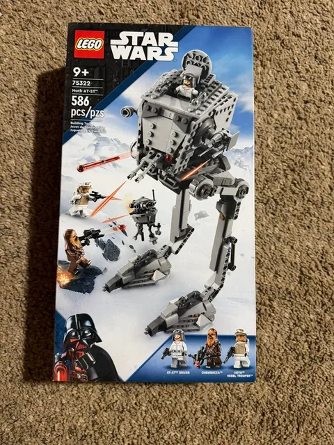 LEGO Star Wars 75322 Hoth AT-ST Walker Retired New Sealed 586pc Chewbacca