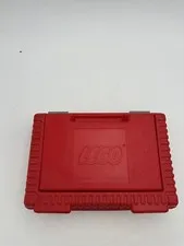 Vintage 1984 RED Lego Building Block Brick Storage Travel Hard Carry Case Box 