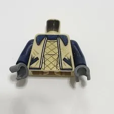 Lego Torso Blue Sleeves Beige Shirt Jacket Minifigure Minifig Figure