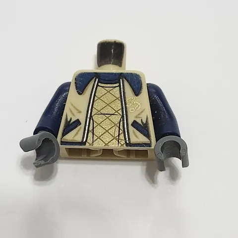 Lego Torso Blue Sleeves Beige Shirt Jacket Minifigure Minifig Figure