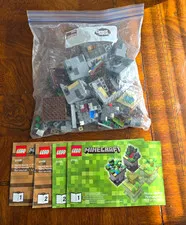 LEGO Minecraft Micro World Bulk Lot 21102 21105 w/ Manuals