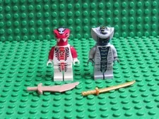 Lot of 2 Lego Ninjago minifigures Rise of the snakes Fang-Suei Rattla GT61