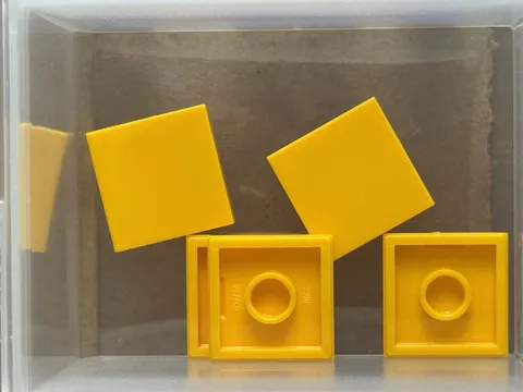 LEGO Parts - Bright Light Orange Tile 2 x 2 - No 3068 - QTY 5