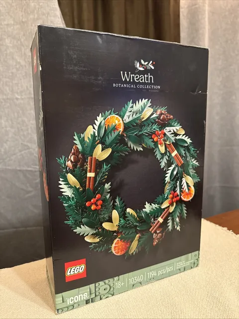 LEGO Icons Wreath 10340 Botanical Collection Sealed New Christmas Holiday Set
