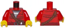 LEGO Torso Town Prisoner Shirt Under Fringed Jacket with Leather Pouch inv.626