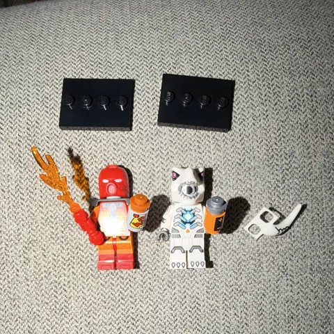 LEGO SERIES 29 BIONICLE & ROBOT T-REX MINIFIGURES, OPENED, PERFECT CONDITION.