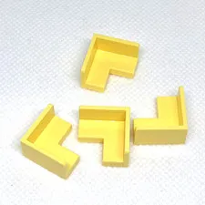 LEGO Parts - Bright Light Yellow Panel 2 x 2 x 1 Corner - No 91501 - QTY 4
