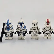 LEGO Star Wars Clone Army Customs Lot 4 Captain Rex Medic Plain Trooper