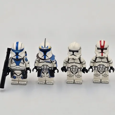 LEGO Star Wars Clone Army Customs Lot 4 Captain Rex Medic Plain Trooper