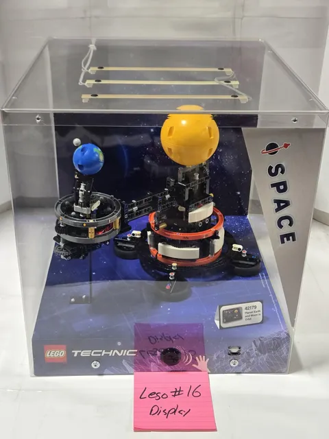 LEGO Technic 42179 Planet Earth Moon Space Display Case Clear Acrylic Retail